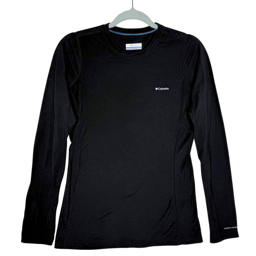 Columbia Long Sleeve Omni-Wick Athletic Top XS Black Gorpcore Athletic Active